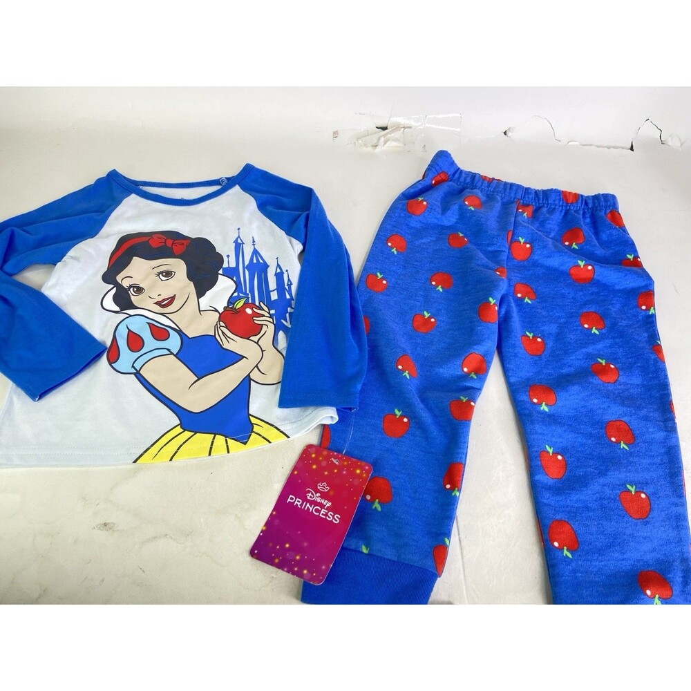 Disney Princess Snow White 2 Piece Long Sleeve Top Leggings Outfit Set Girls 3T